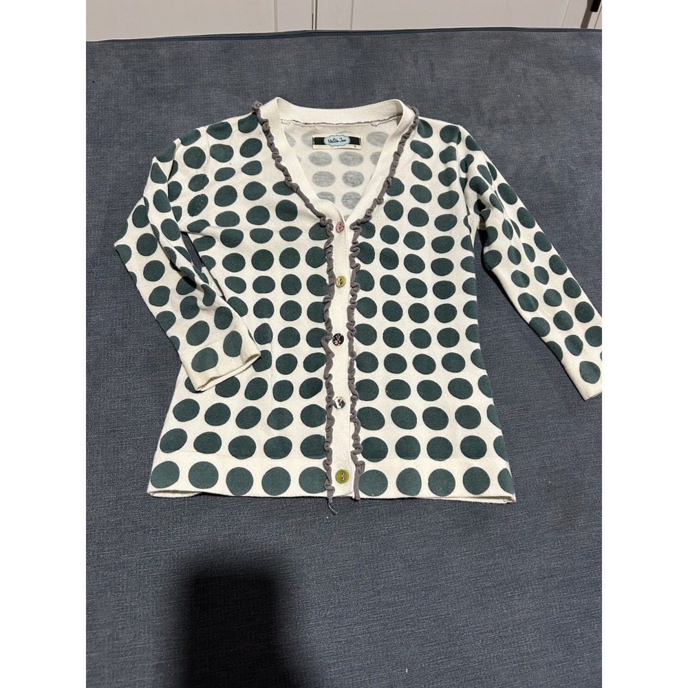 Matilda Jane Girls Polka Dot Button Sweater Size 4